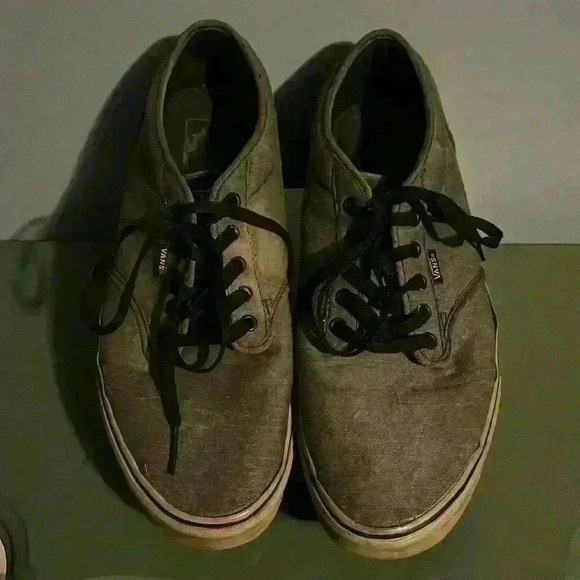 Vans Men's Gray Canvas Sneakers - Picture 1 of 6